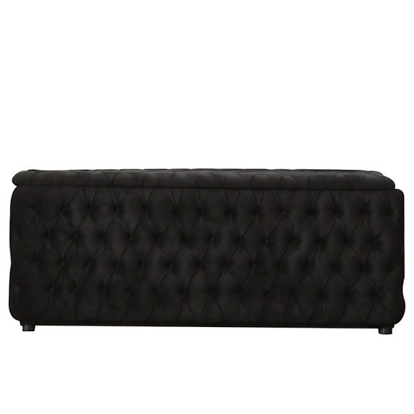 Bed end storage ottoman (Black)